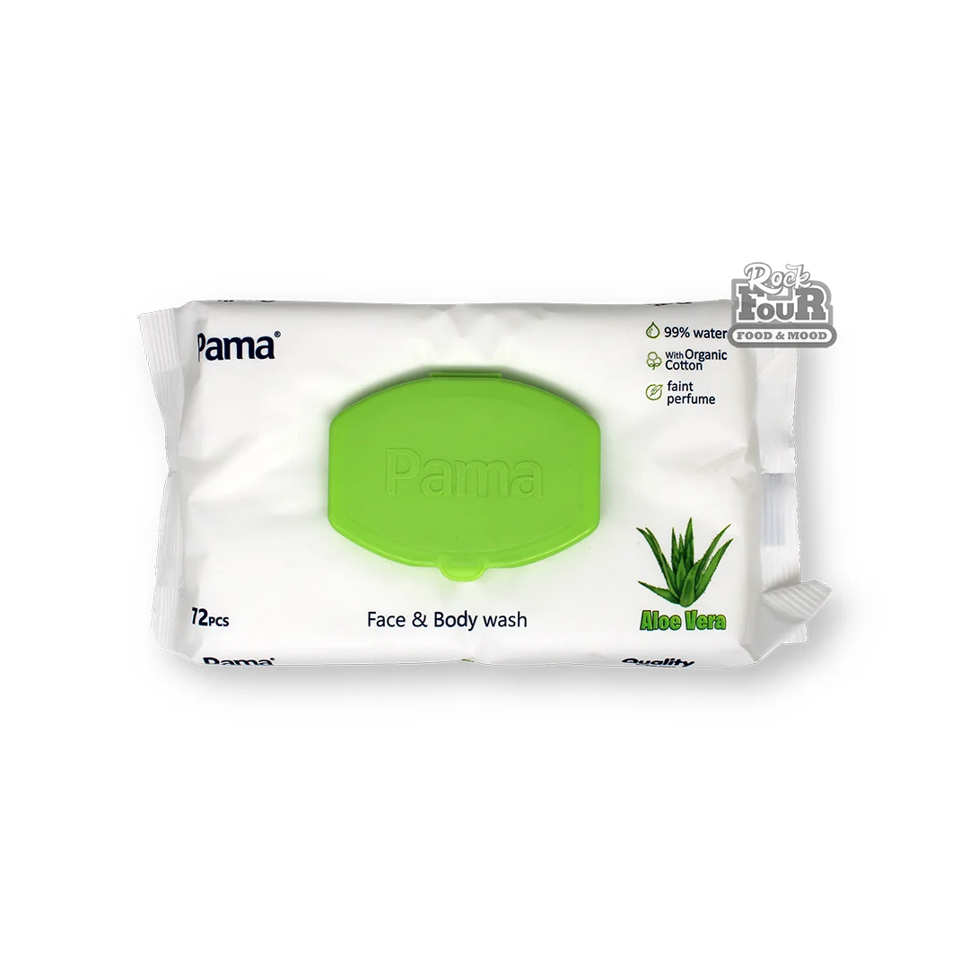 Wet wipes antibacterial "Pama Aloe Vera" 72pcs